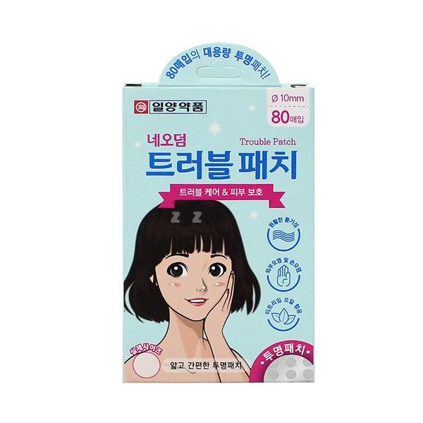 네오덤 트러블 패치 80매입 투명 -H/트러블패치/여드름패치/피부보호패치/뾰루지패치