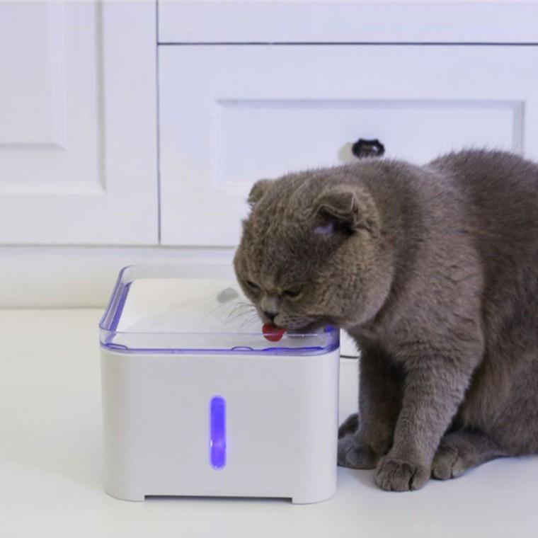 고양이 강아지 사각정수기 2.0L 자동 급수기 물그릇