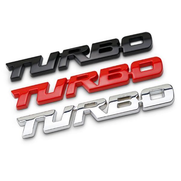 TURBO 터보 스포츠 메탈 자동차 엠블럼 스티커 1P