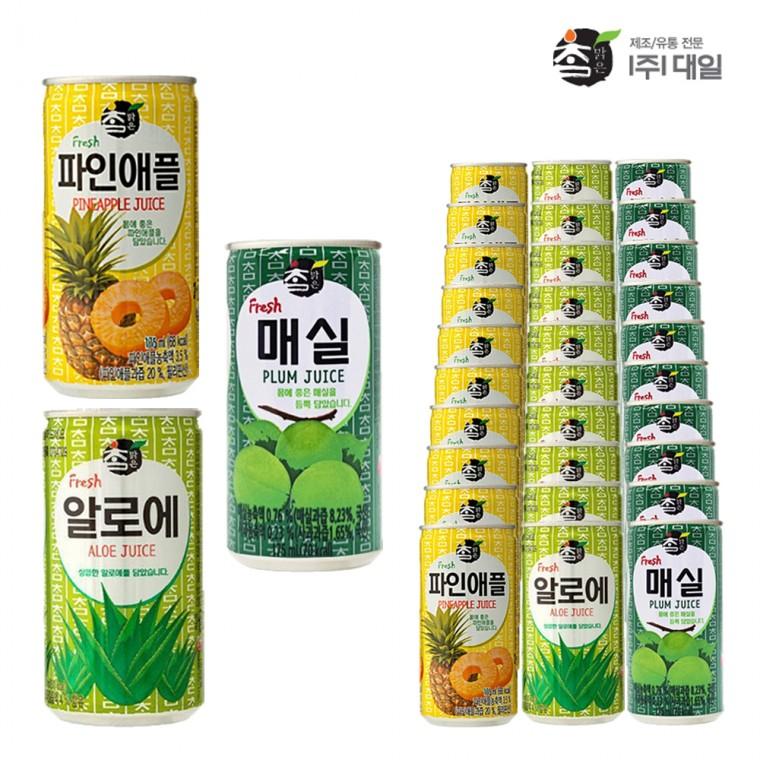 대일 참맑은 파인애플+알로에+매실 혼합 175ml x (각10개)총30개 파인애플 알로에 매실