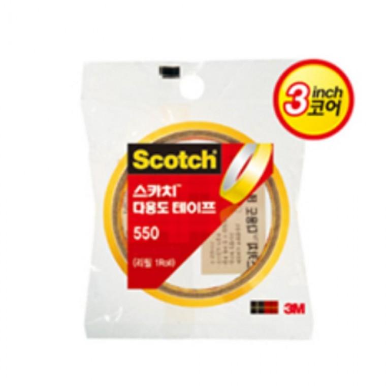 3M 스카치 투명 테이프 리필 550 (24mmx20m) 3인치