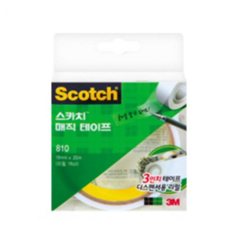 3M 스카치 매직테이프 리필 810R (18mmx20m) 3인치