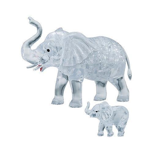 크리스탈 3D 입체 퍼즐 코끼리가족(2 Elephants)