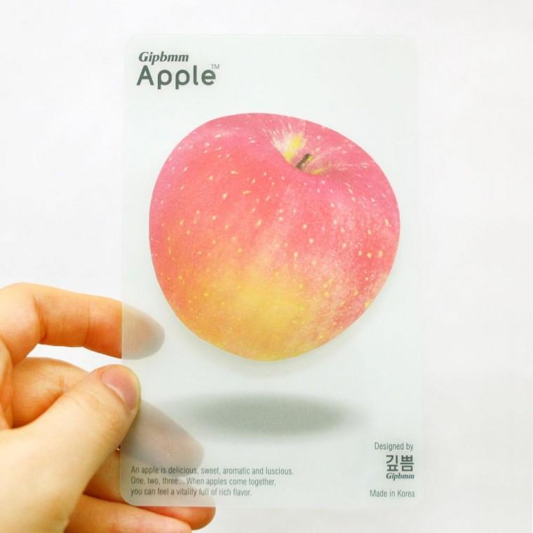 RED APPLE 스티키 노트 사과 메모잇 과일 점착 메모지