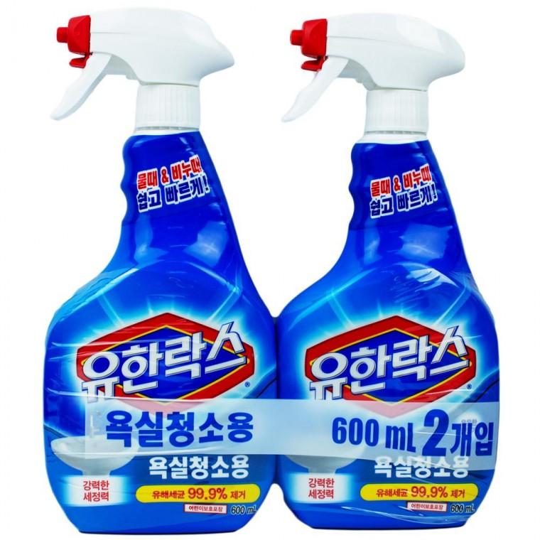 유한락스 욕실청소용 600ml 2개