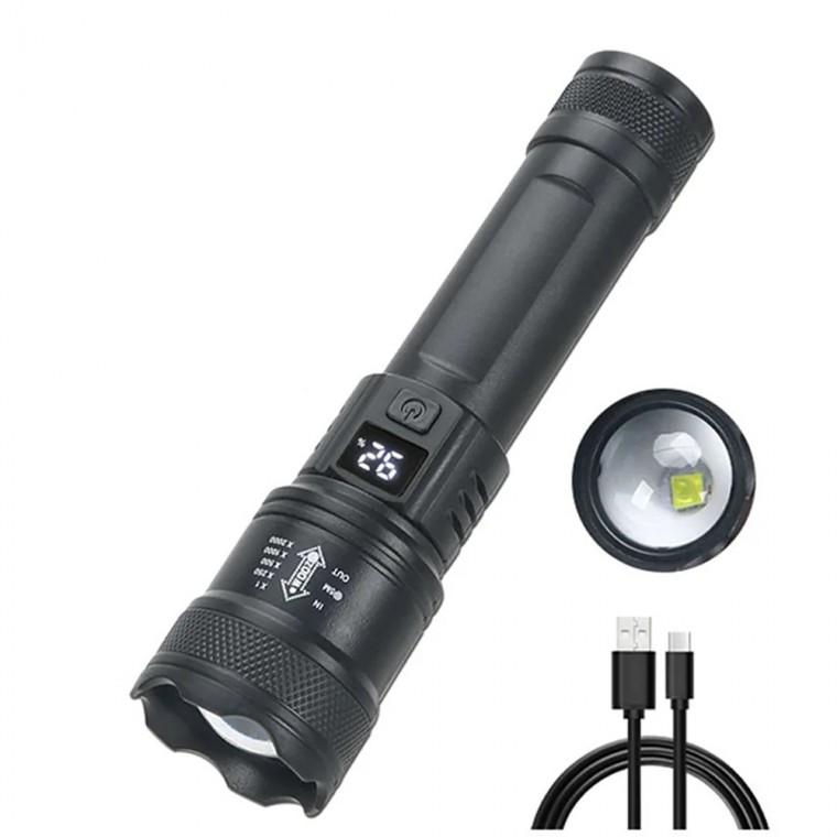 XHP50.2 LED 충전식 줌 야외 멀티 라이트 손전등 후레쉬 908M