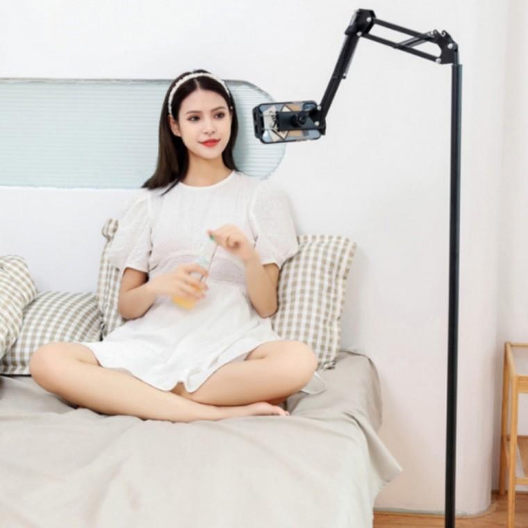 핸드폰 거치대 침대 누워서 자바라 대형 거치대 175cm