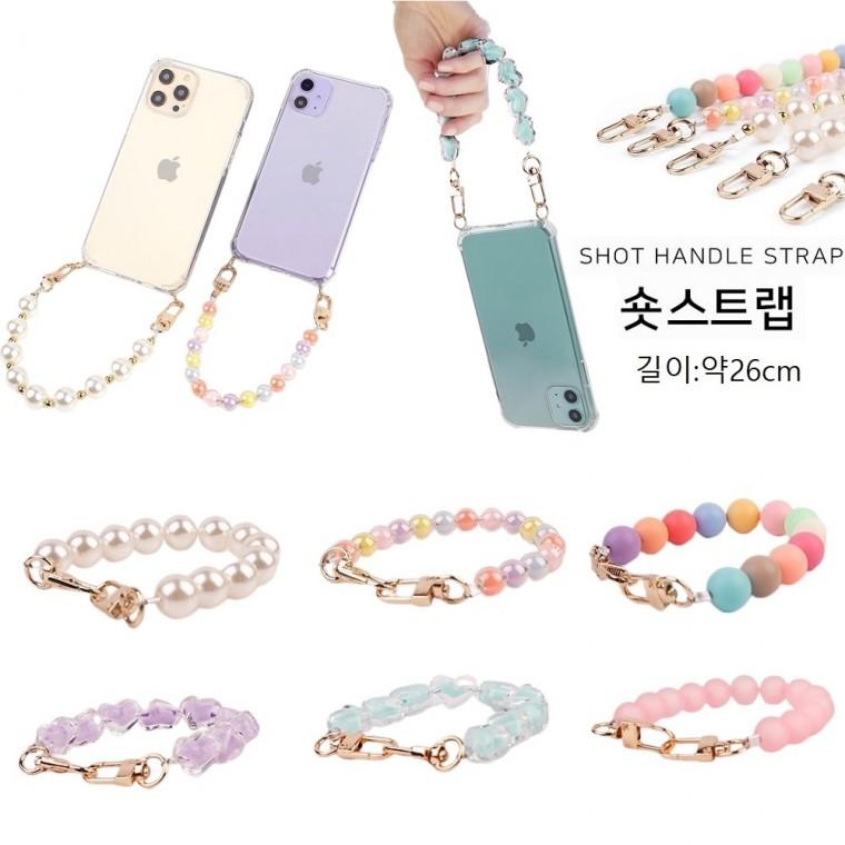 B-M) 투명 (방탄) 젤리 + 손목 아이싱 숏 스트랩 케이스/갤럭시 버디3/A156
