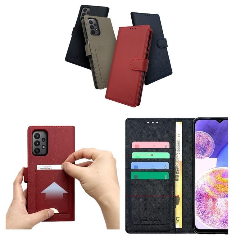 K-K) 가죽 벨로그 카드 슬림 자석 지갑 케이스/갤럭시 버디3/A156