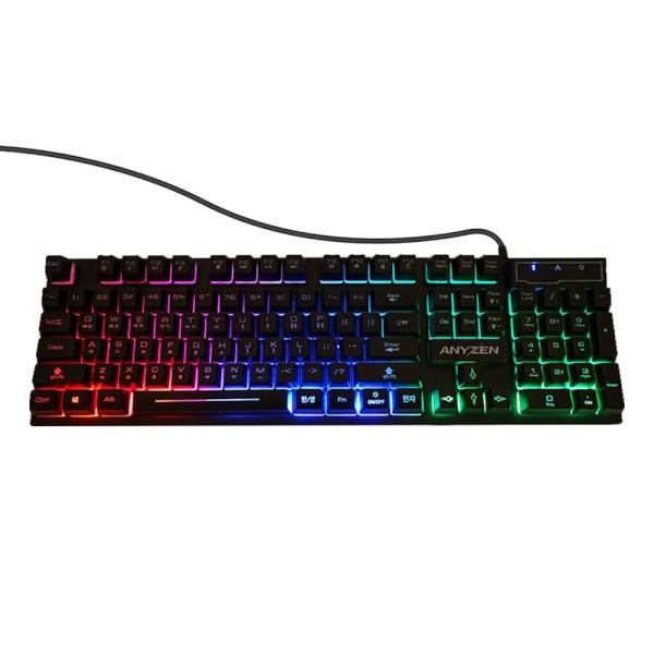 ANYZEN 유선키보드 K260 LED 블랙/USB
