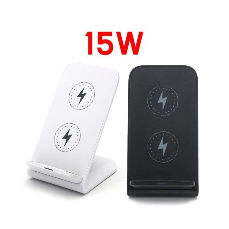 지클릭커 15W 스마트폰 고속 무선충전기 GWC-X30 화이트