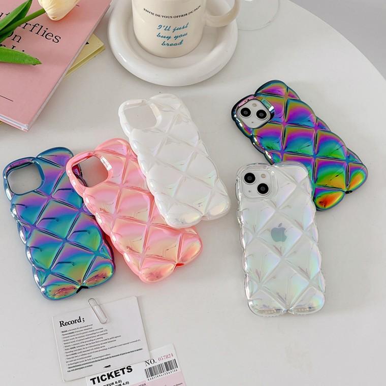 아이폰 럼버스 패턴 컬러 TPU 케이스 아이폰14 아이폰15 아이폰16