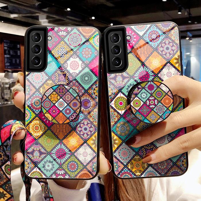 에스닉 자개 마그네틱 강화유리 케이스