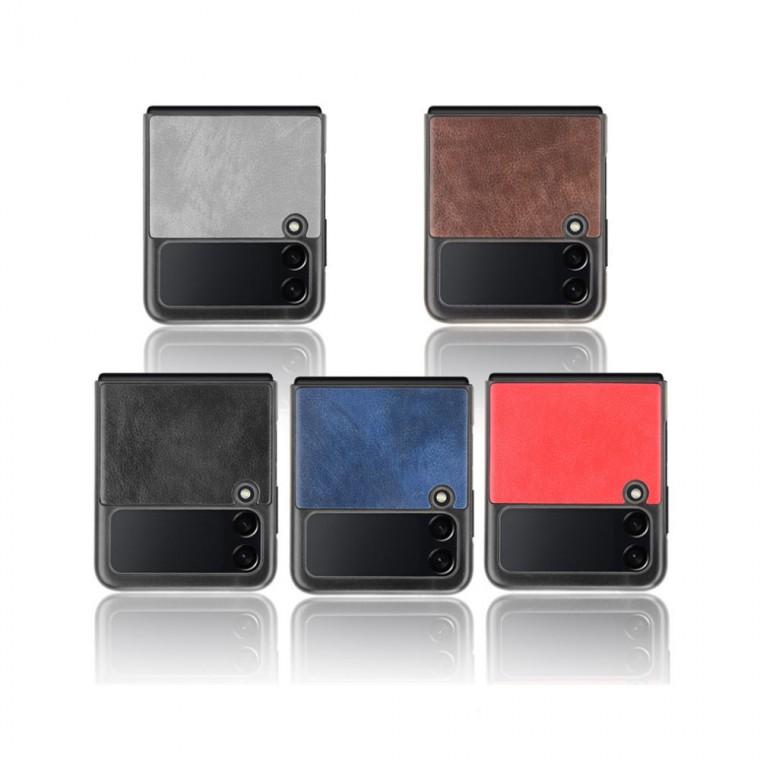 [후니케이스] 갤럭시 Z플립1/2/3/4/5/6/7 빈티지 레더케이스 고급스러운 가죽케이스 (5컬러)