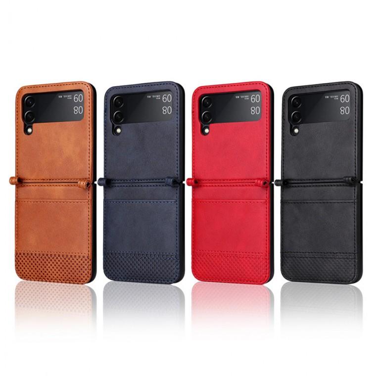 [후니케이스] 갤럭시 Z플립3/4/5/6/7 임팩트 가죽케이스 4종