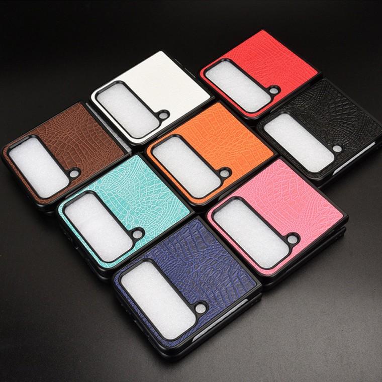 [후니케이스] 갤럭시 Z플립1/2/3/4/5/6/7 크로코 가죽케이스 8종