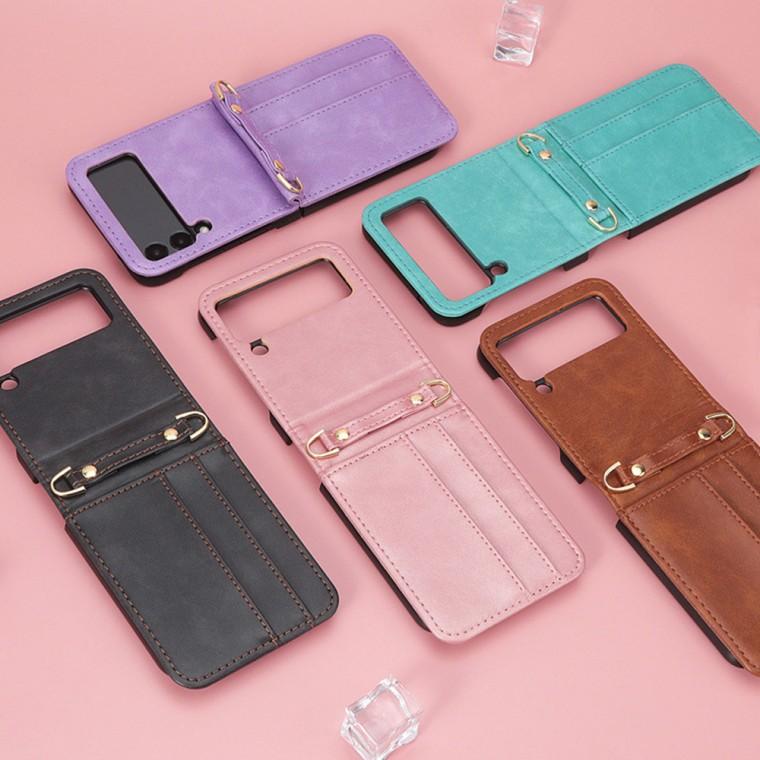 [후니케이스] 갤럭시 Z플립3/4/5/6/7 카드포켓 가죽케이스 5종