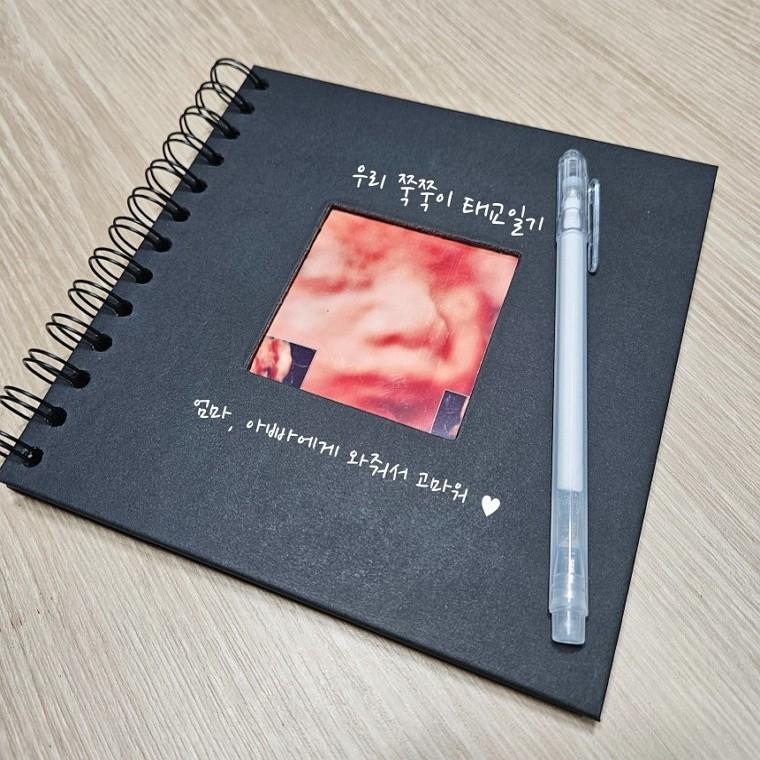 20매 펜포함 포토 앨범 태교일기 일기장 사진
