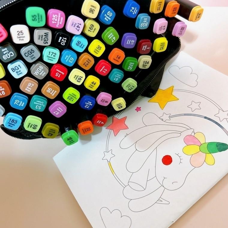 60컬러 마카펜 드로잉펜 웹툰 미술 입학 선물