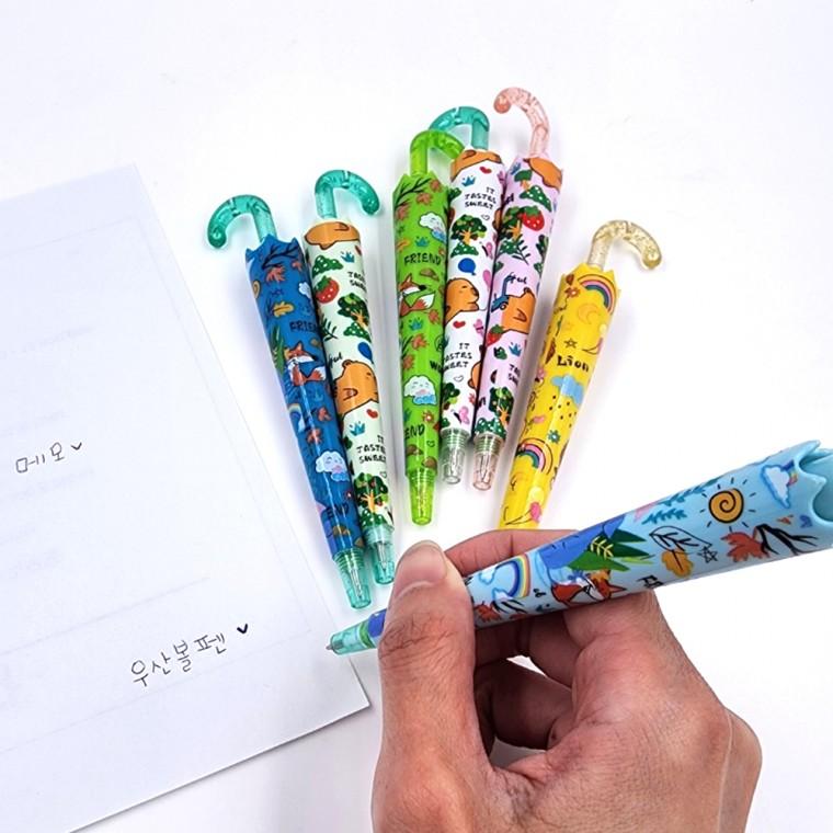 우산볼펜 7종세트 0.5mm