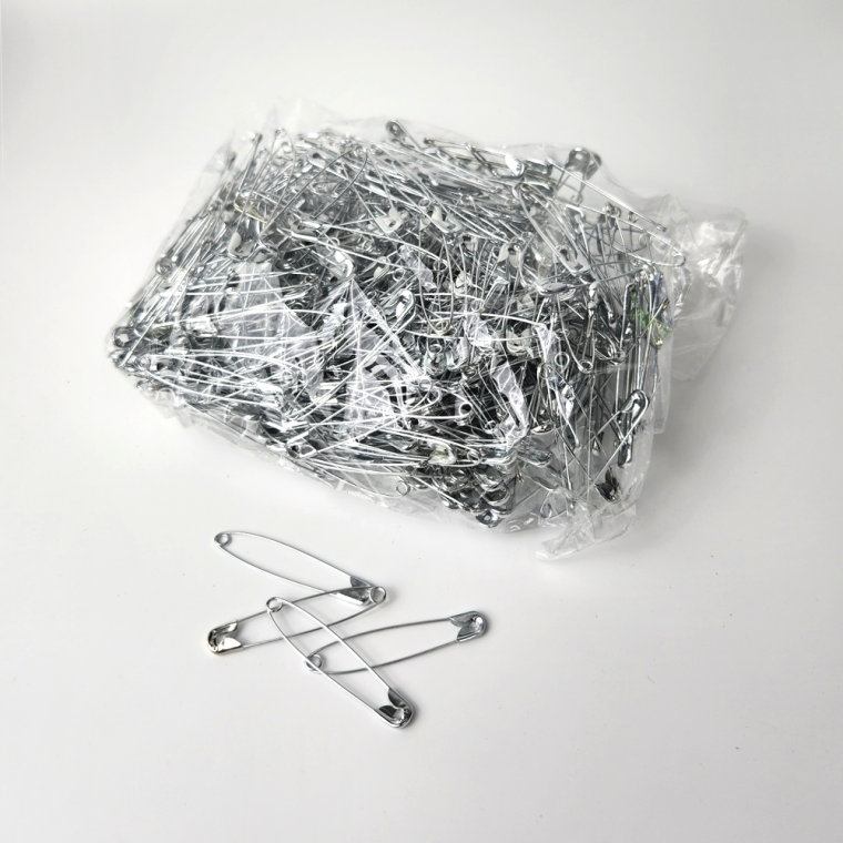 옷핀 54mm 500개 대용량 안전핀 브로치 고정핀 옷수선핀 택끈 택핀