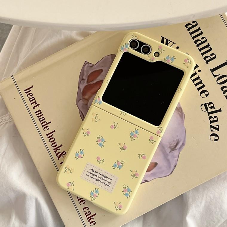 Z플립 플로럴 하드쉘 케이스 갤럭시Z플립6 Z플립5 Z플립4 Z플립3