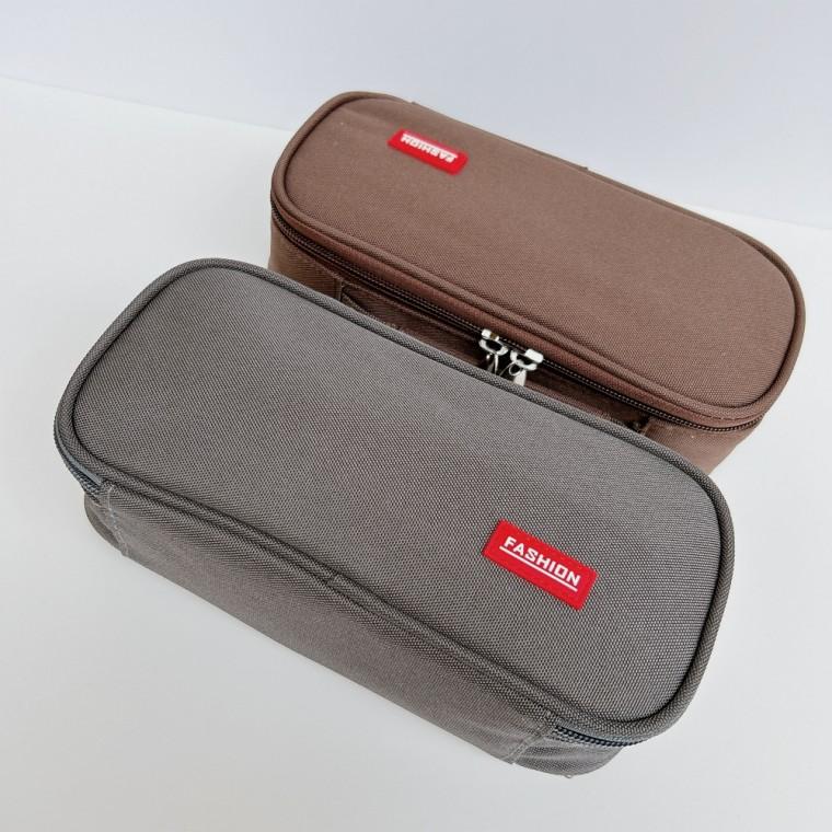 학교 이중지퍼 필통