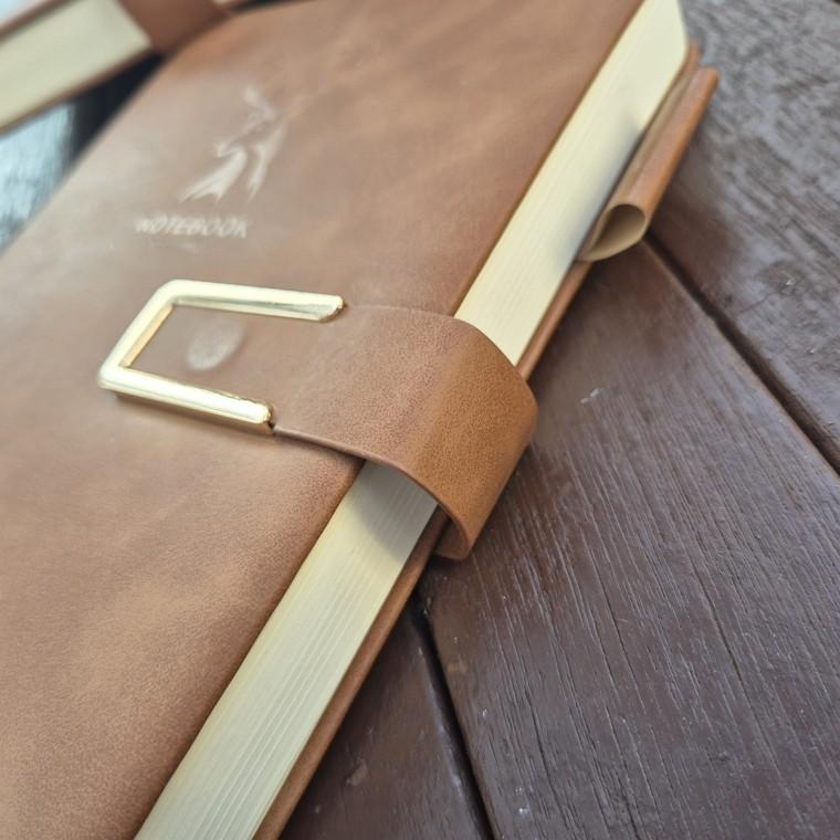 100매 고급 가죽 다이어리 노트 펜홀더