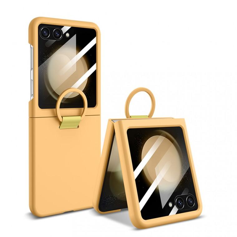 Z플립7 누드슬림핏 스마트링 강화유리 케이스