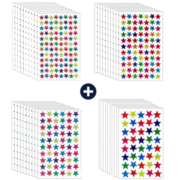 4종세트 레이저 별 스티커 스타 2730pcs 꾸미기 반짝이 S2234