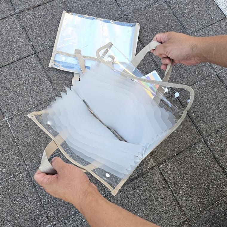 A4 방수 서류가방 파일 정리 학교 학원 수납 보관