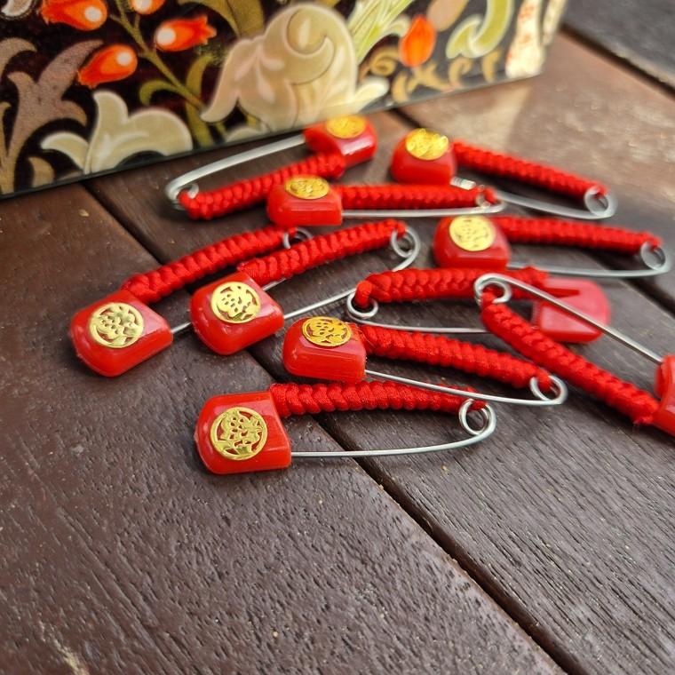 4.2cm 복자핀 안전핀 악세서리 옷핀 고정핀 10P 한세트