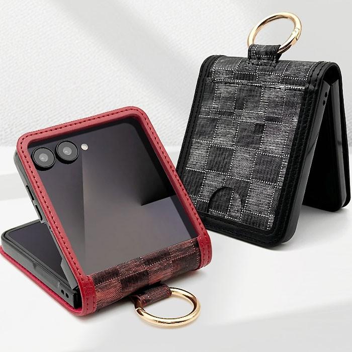 Z플립 스타일 프리즘 키링 일체형 케이스 JL