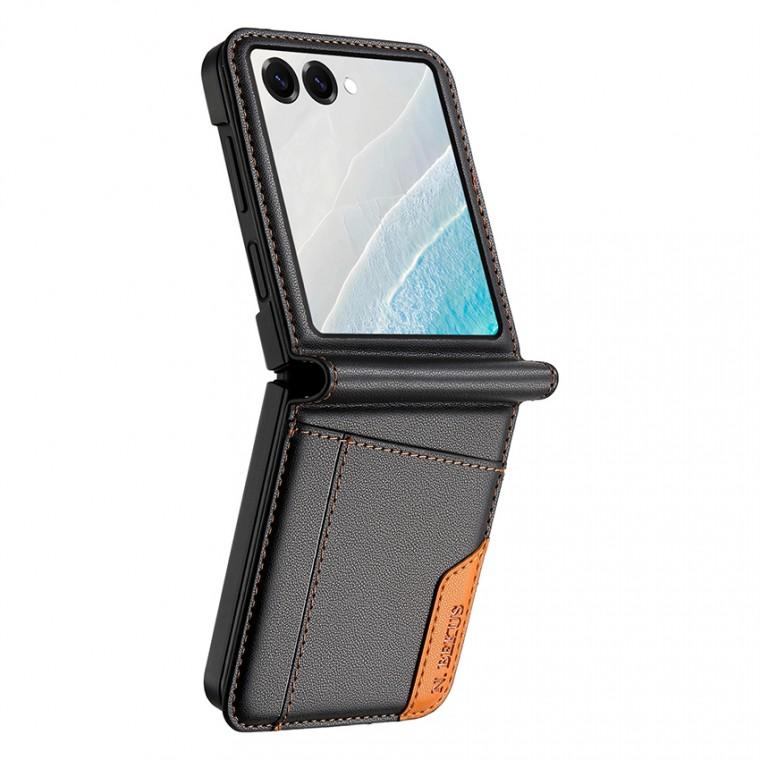 리겐 폴더 클래식 카드수납 가죽 플립 케이스 갤럭시Z플립7 Z플립6 Z플립5 Z플립4