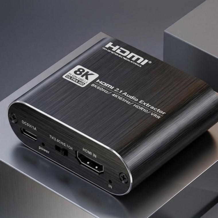 HDMI 2.1 8K 오디오 광 디지털 올인원 컨버터