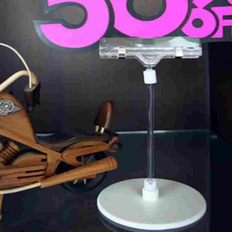 T자 쇼클립 50개벌크 쇼클립집게 문구집게 메모꽂이 메모클립 POP거치대