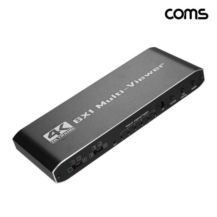 6대1 화면 분할기 HDMI 6포트 멀티뷰어 4K 30Hz OU849