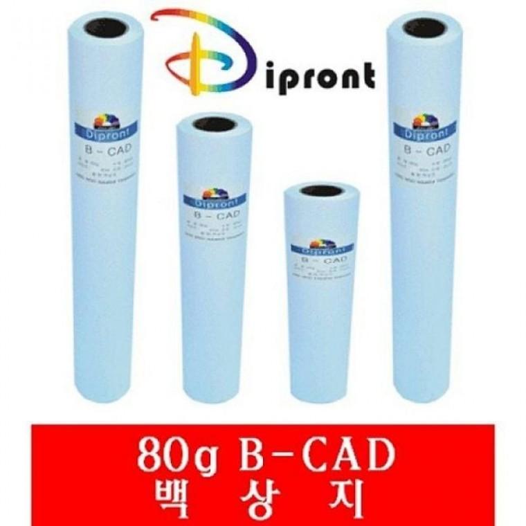 플로터용지 ipront 백상지 A1 80g.610x45M 6롤 OX 복사용지 백상지 전용지
