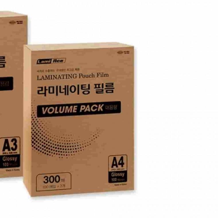 라미네이팅필름 A4 300매 코팅용지 종이코팅 A4코팅용지 코팅필름