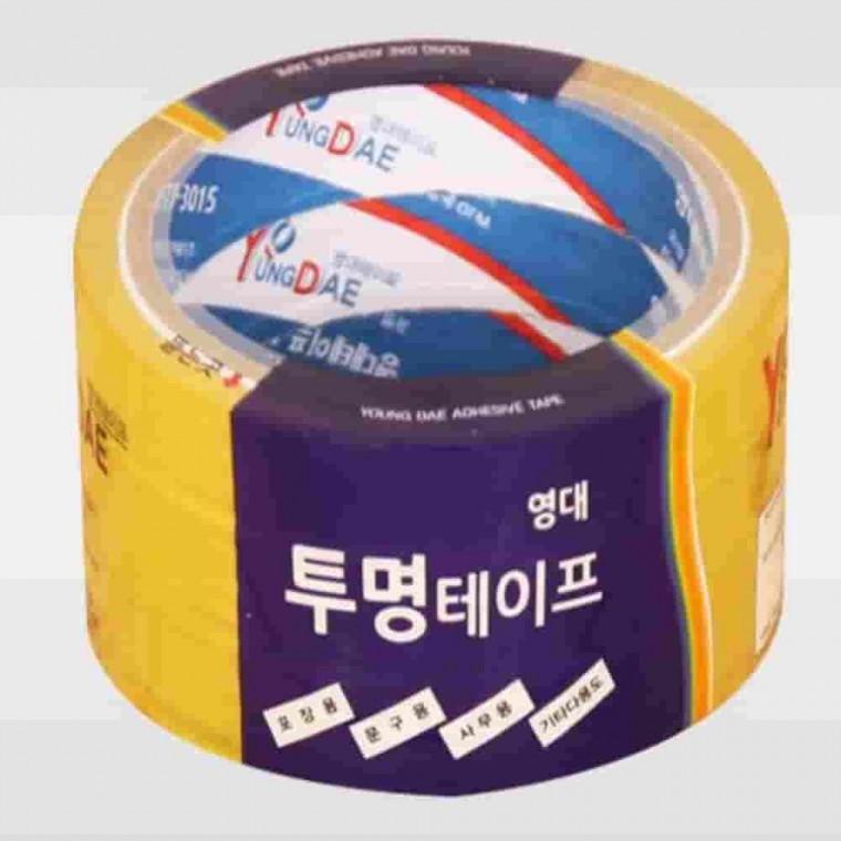 투명3절테이프 15mmx25m 50개입 강력테이프 박스포장테이프 택배테이프 투명박스테이프