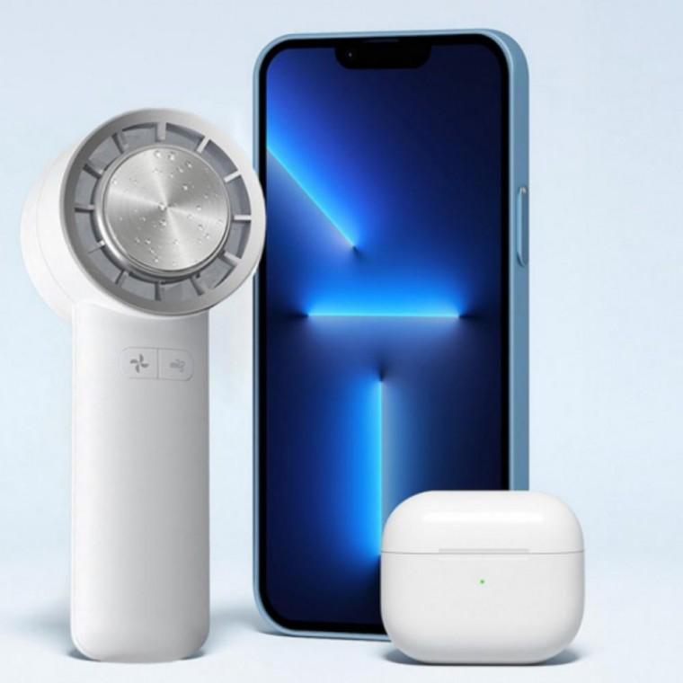 선풍기 초고속 거치 냉각 2000mAh 핸드폰 저소음 손
