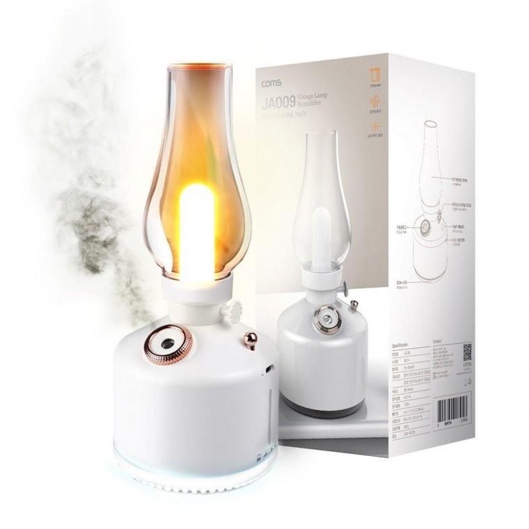 불멍 가습기 빈티지 LED 호롱불 램프 초음파