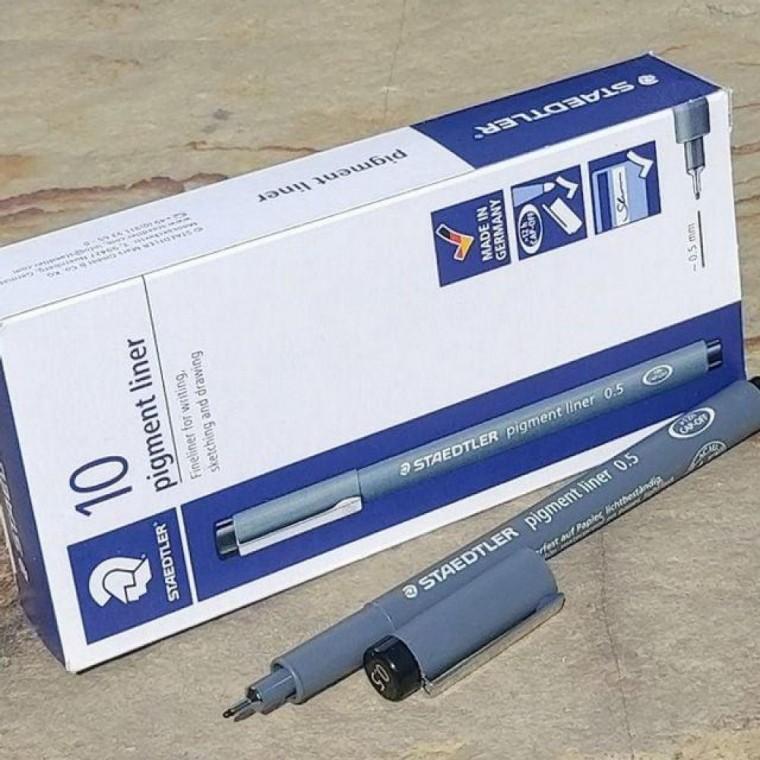 스테들러 0.5mm Fineliner pigment liner 블랙 1다스