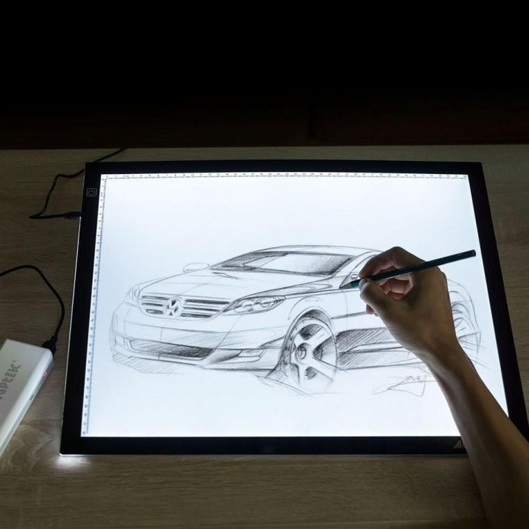 대형 LED 드로잉보드 A3COPY 스케치보드 웹툰 만화
