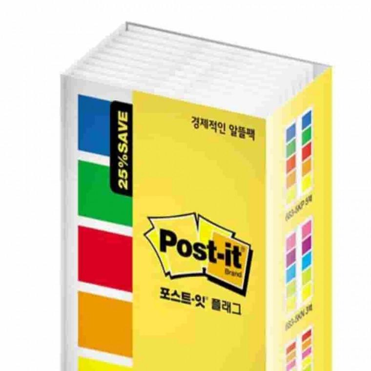 포스트잇 플래그 알뜰팩 형광스티커 메모스티커 점착메모지 페이지마커