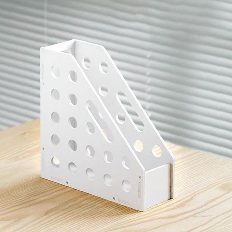 조립식 깔끔한 데스크 화일홀더 3p 책꽂이 파일 서류 북앤드