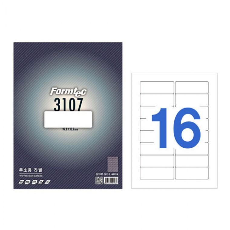 폼텍 A4 주소 라벨지 LS 3107 100매
