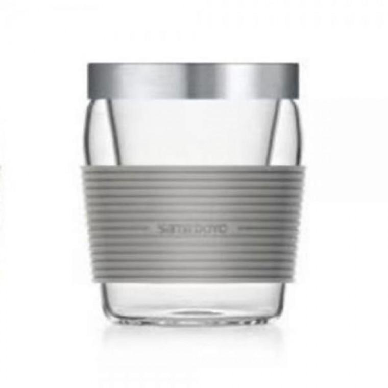 티컵 홍차 녹차 유리 370ml 그레이 사마도요 머그컵 찻잔 티머그 거름망
