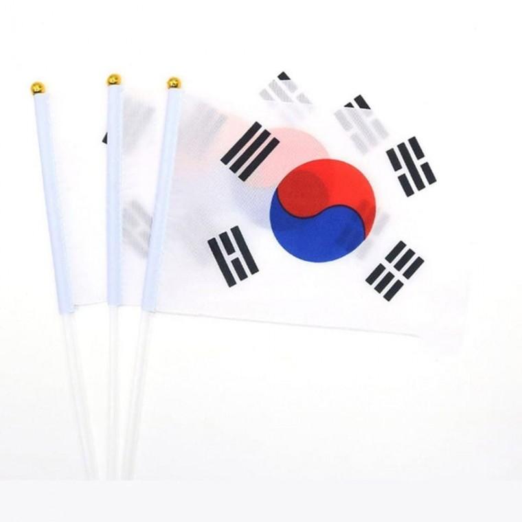 용 미니 태극기 100P 응원용 깃발 기념 장식 중형 국경일 소형 손국기 축구 경기