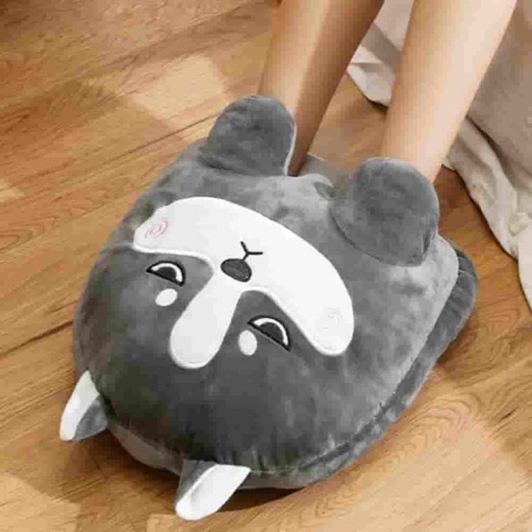 허스키 USB 발열쿠션 사무실발난로 발방석 발온열매트 책상발난로 발시림방지